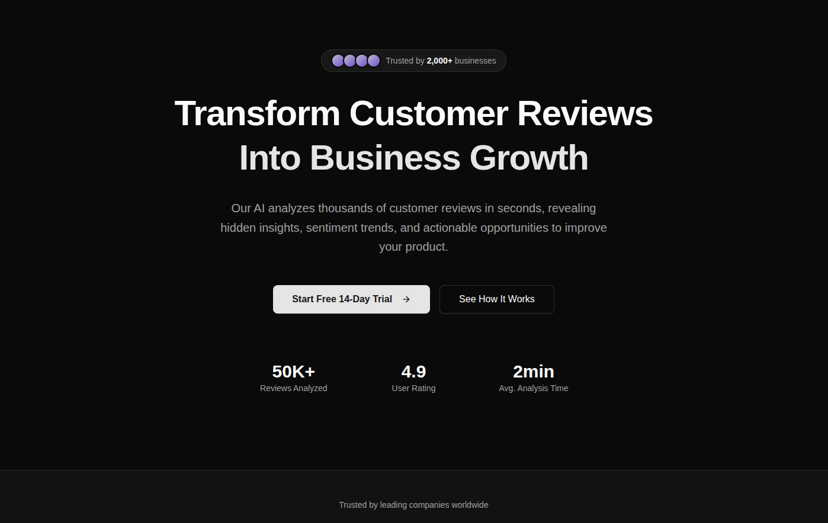 Customer Review Analysis Solution