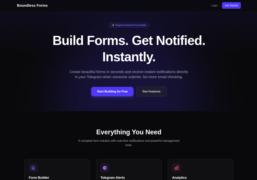 Form Submission Telegram Bot