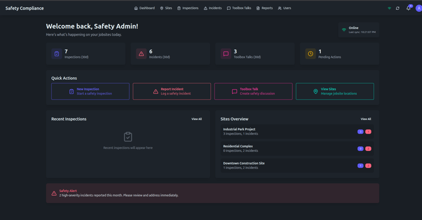 Remote Safety Management System